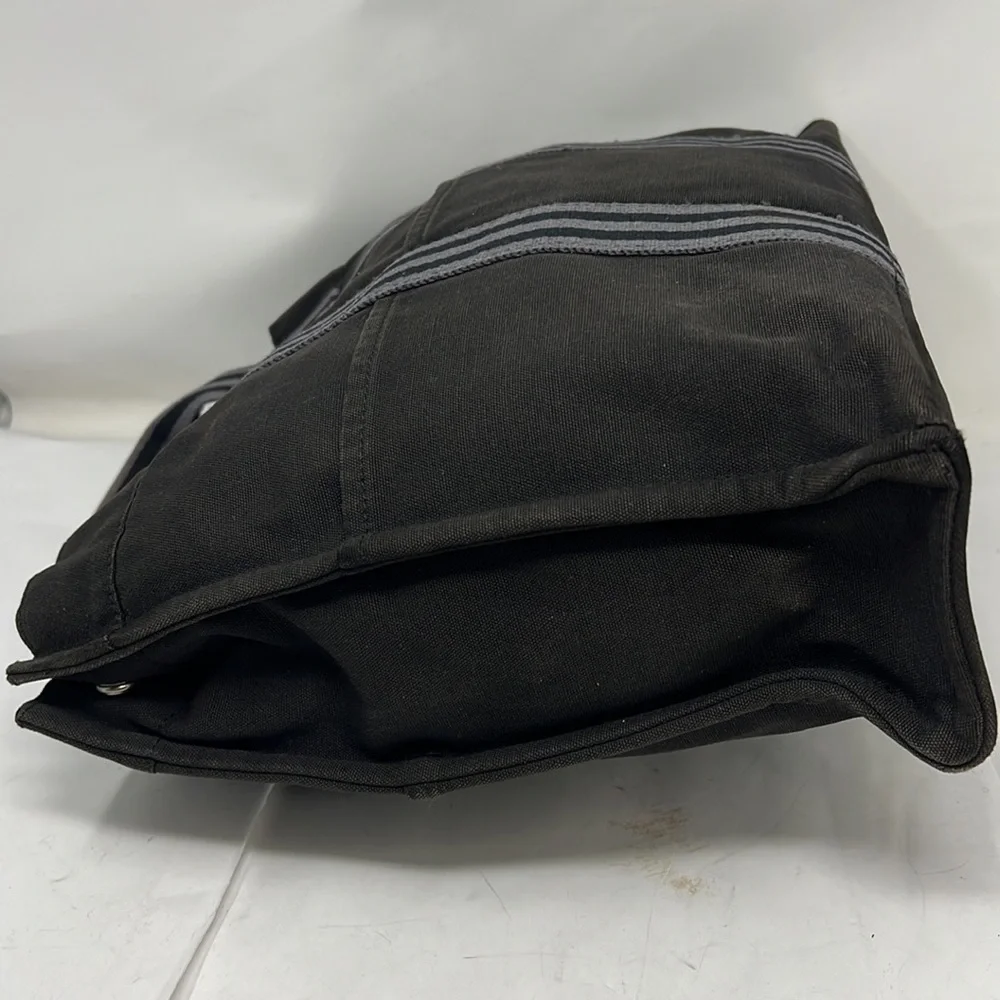 HERMÈS Toile Fourre-Tout MM Black Gray Tote - Picture 5 of 16